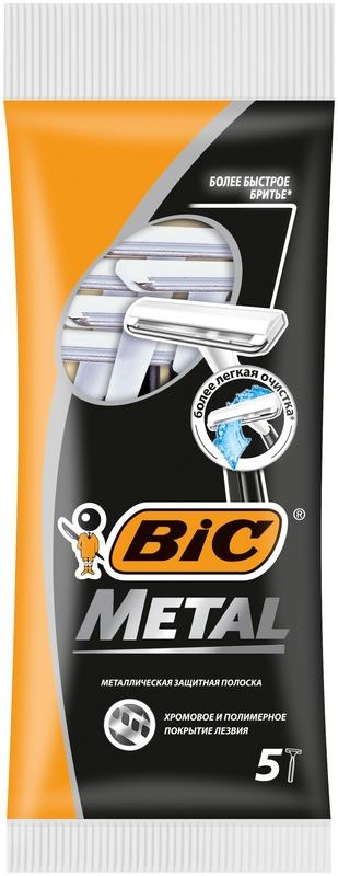 BIC BIC Single metal pouch wegwerpscheermesjes (5 st)