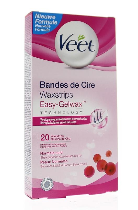 Veet Veet Koude wasstrips body kort haar (20 st)