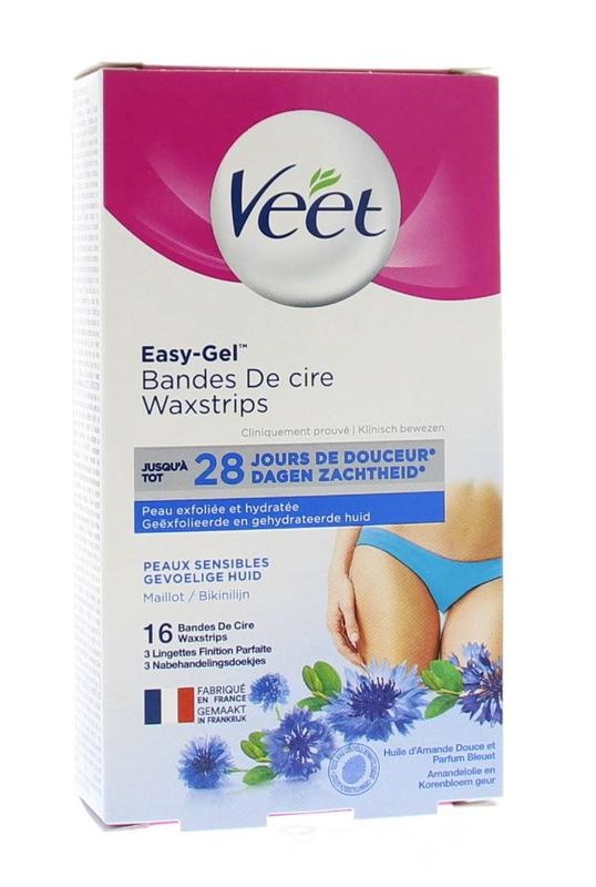 Veet Veet Koude waxstrips gevoelige huid (16 st)