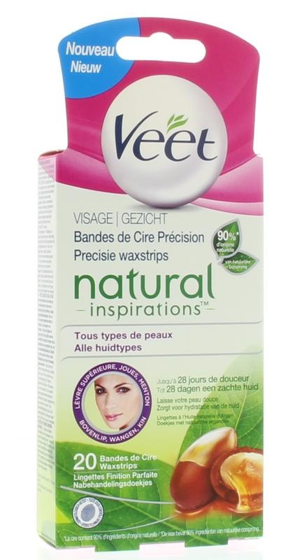 Veet Veet Cold wax natural gezicht (20 st)