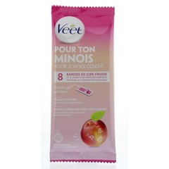 Veet Gezicht koude wasstrips nectarine (8 st)