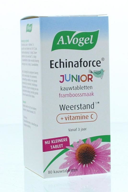 A Vogel A Vogel Echinaforce junior & vitamine C (80 Kauwtab)