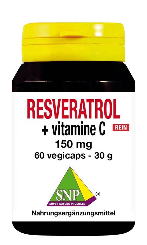 SNP SNP Resveratrol + vitamine C 150 mg puur (60 vega caps)