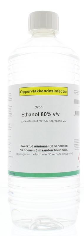 Orphi Orphi Alcohol 80% ethanol met 5% IPA (1 ltr)