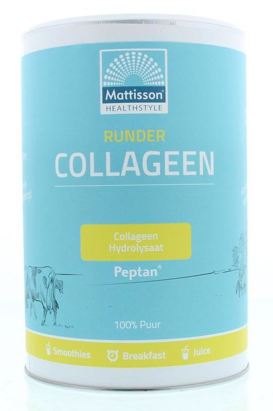 Mattisson Runder collageen poeder Peptan (300 gram) Mattisson Runder collageen poeder Peptan (300 gram)