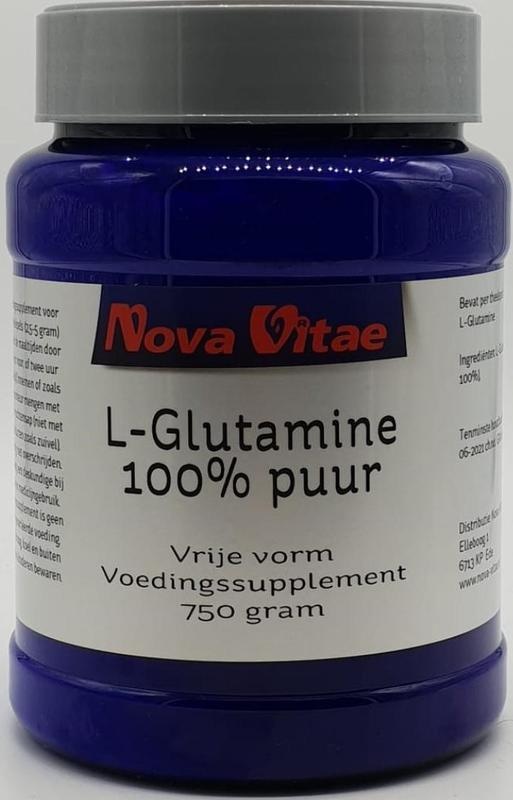 Nova Vitae Nova Vitae L-Glutamine 100% puur (750 gr)