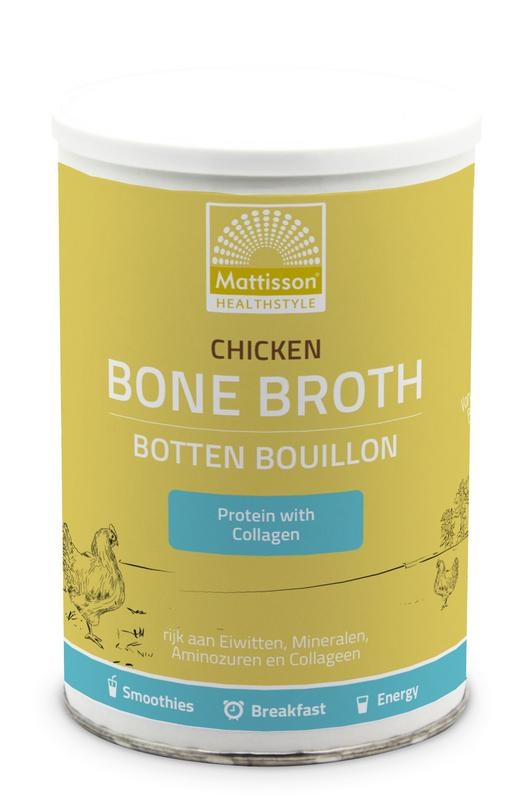 Mattisson Chicken bone broth - Botten bouillon kip (400 Gram) Mattisson Chicken bone broth - Botten bouillon kip (400 Gram)