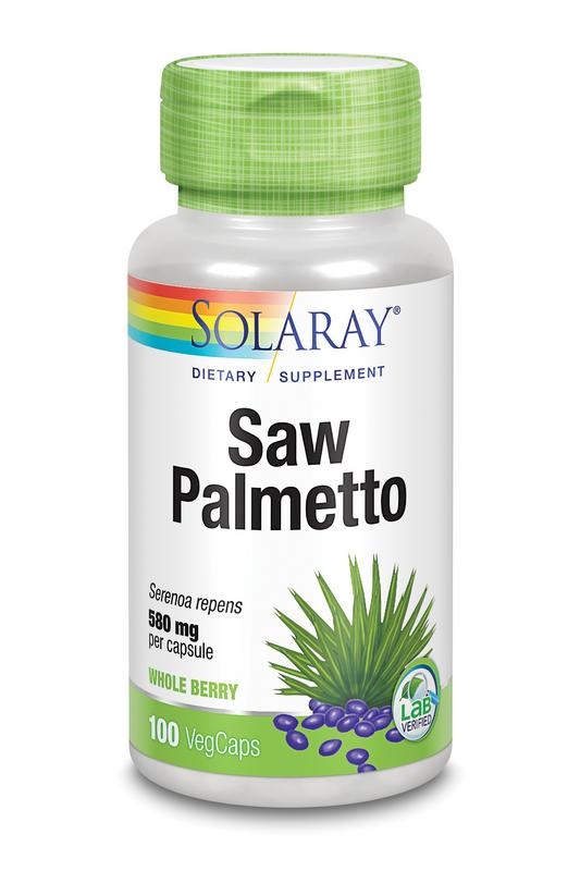 Solaray Serenoa zaagpalm bes 580 mg (100 vcaps)