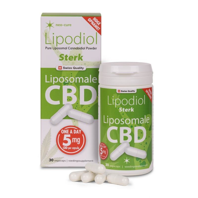 Neo Cure Neo Cure Lipodiol sterk, Liposomale CBD 5 mg (30 vega caps)