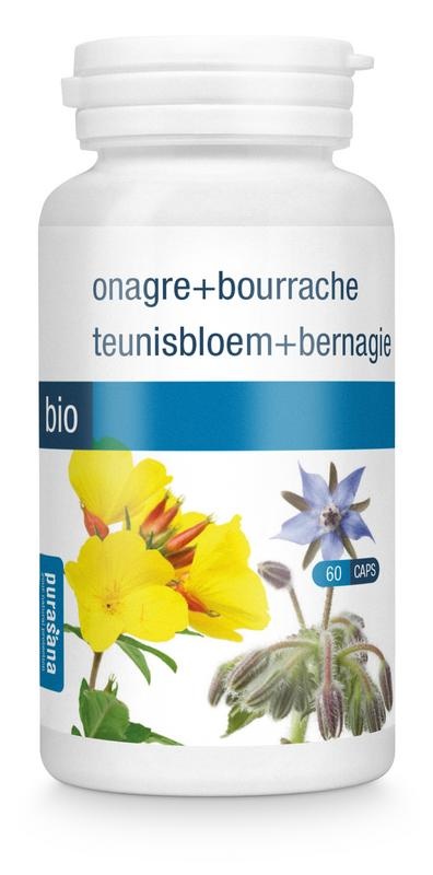 Purasana Purasana Teunisbloem & bernagie/onagre & bourrache bio (60 caps)