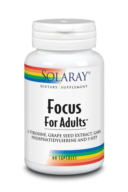 Solaray Focus for adults L-tyrosine & GABA (60 vcaps) Solaray Focus for adults L-tyrosine & GABA (60 vcaps)