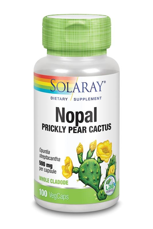 Solaray Nopal prickly pear cactusvijg (100 Vegetarische capsules)