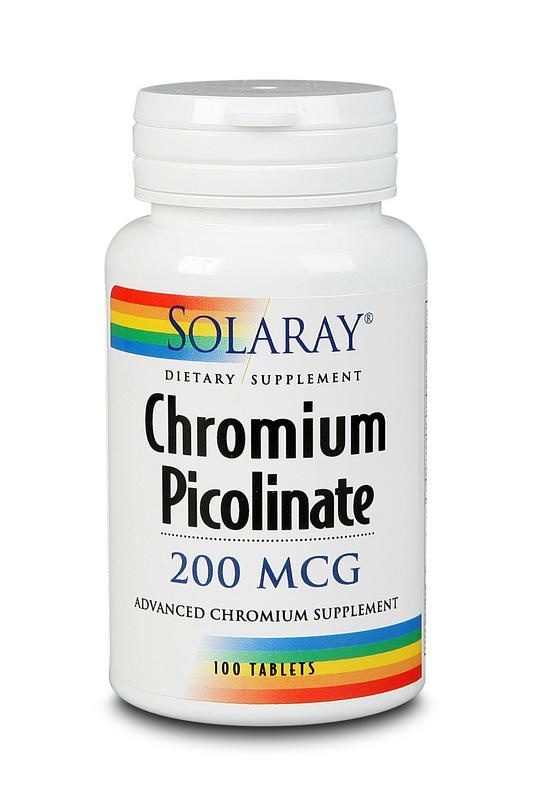 Solaray Chroom picolinaat 200mcg (100 tab)