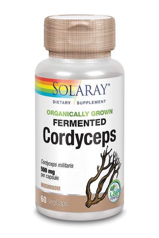 Solaray Solaray Cordyceps gefermenteerd 500mg (60 vega caps)