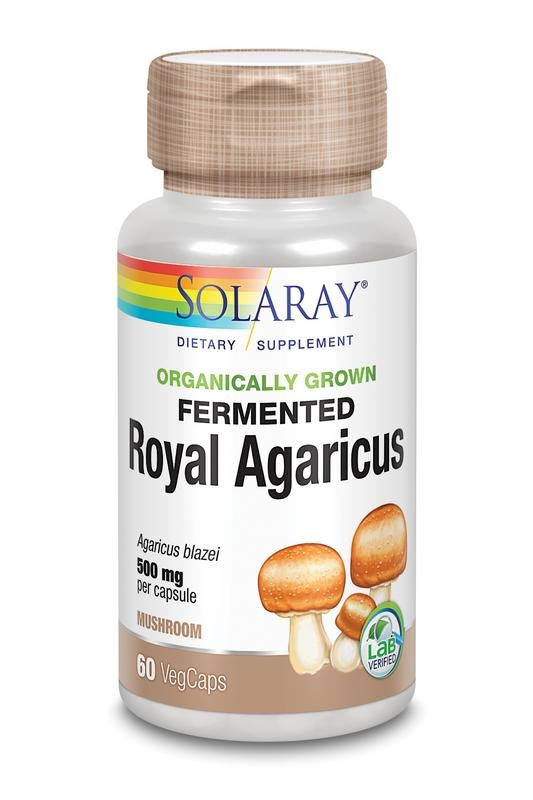 Solaray Agaricus gefermenteerd 500 mg (60 vcaps)