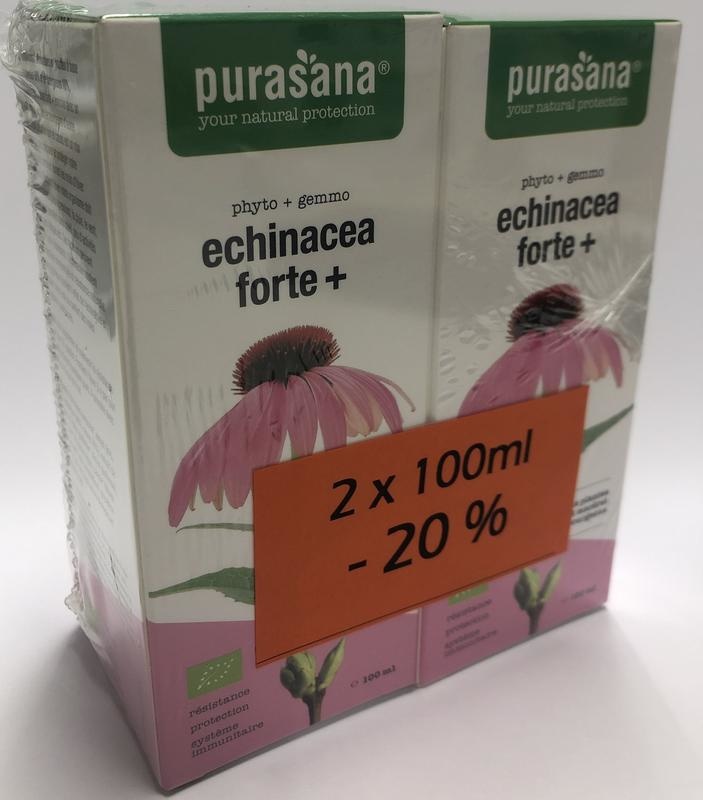 Purasana Purasana Echinacea forte+ promo pack bio (200 ml)