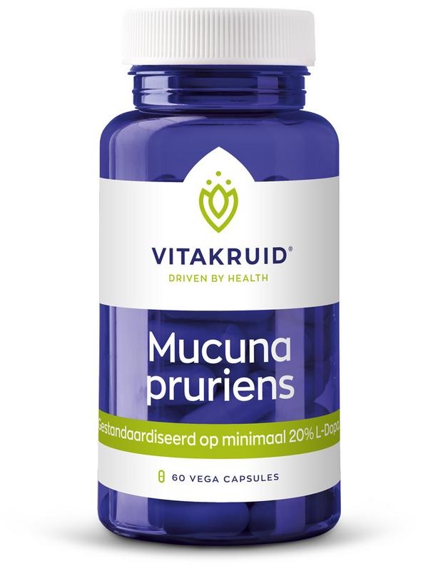 Vitakruid Vitakruid Mucuna pruriens 500 mg (min. 20% L-Dopa) (60 vega caps)