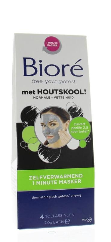 Biore Biore Zelfverwarmend 1 minuut masker (4 st)