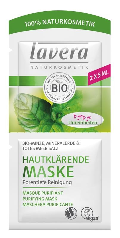 Lavera Lavera Purifying masker masque purifiant bio EN-FR-IT-DE (10 ml)