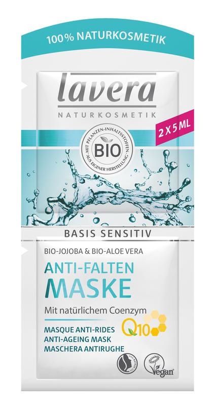 Lavera Lavera Basis Sensitiv anti-ageing masker Q10 bio EN-FR-DE (10 ml)