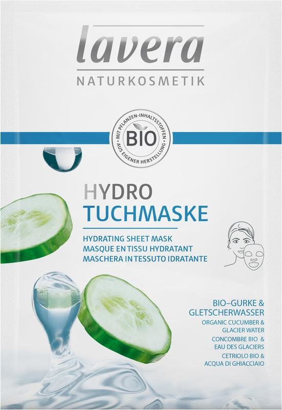 Lavera Lavera Sheetmasker masque en tissu hydrating EN-FR-DE-IT (1 st)