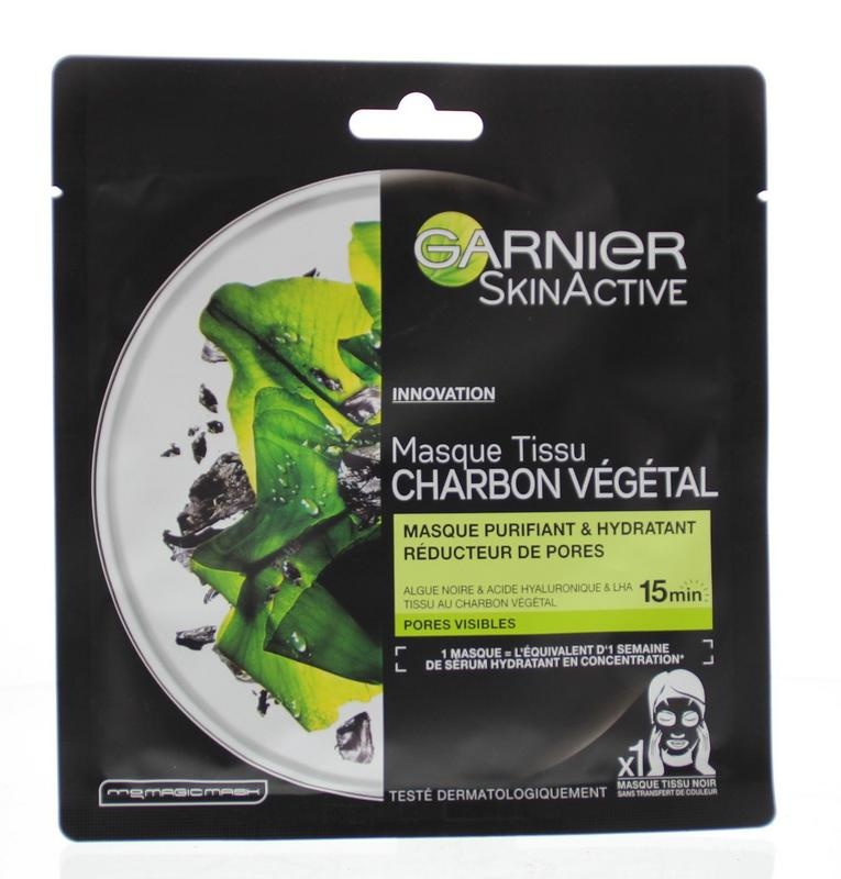 Garnier Garnier Skin active tissue mask charcoal (28 gr)