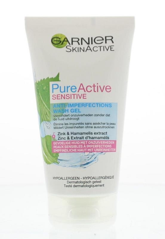 Garnier Garnier Skin active pure active sensitive reinigingsgel (150 ml)