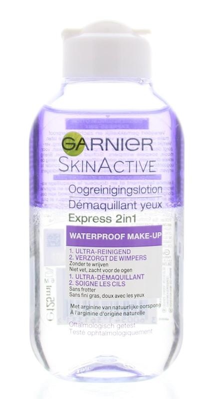 Garnier Garnier Skin naturals express oogreinigingslotion 2-in-1 (125 ml)