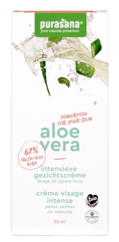 Purasana Purasana Aloe vera gezichtscreme intensief creme visage bio (50 ml)