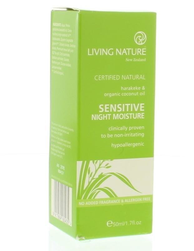 Living Nature Living Nature Nachtcreme gevoelige huid (50 ml)