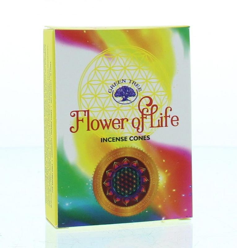 Green Tree Green Tree Kegelwierook flower of life (10 st)