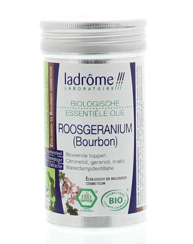 Ladrome Ladrome Roos geranium olie bio (10 ml)