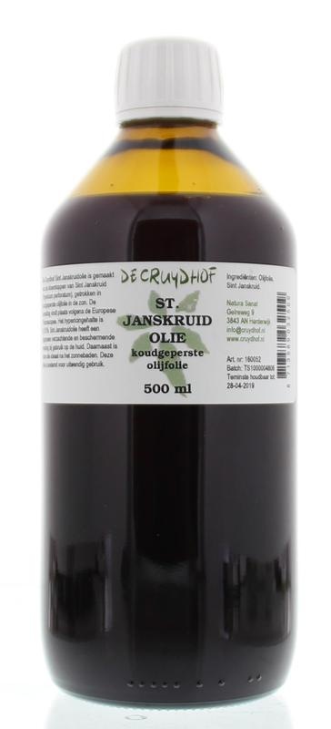 Cruydhof Cruydhof Sint Janskruid olie met olijfolie (500 ml)