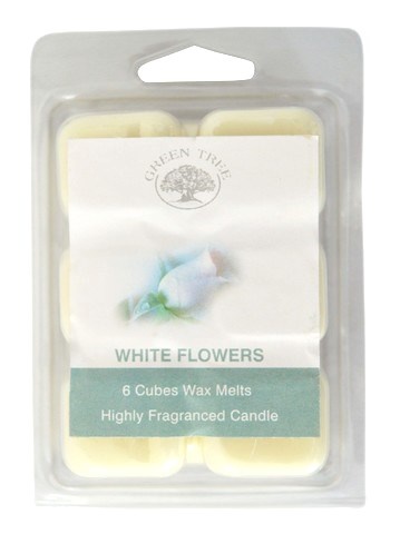 Green Tree Green Tree Wax melts white flowers (6 st)