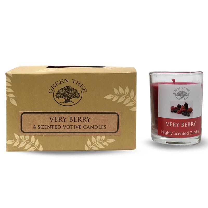 Green Tree Green Tree Geurkaars votives verry berry (55 gr)