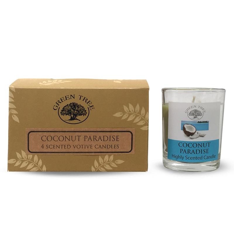 Green Tree Green Tree Geurkaars votives coco paradise (55 gr)