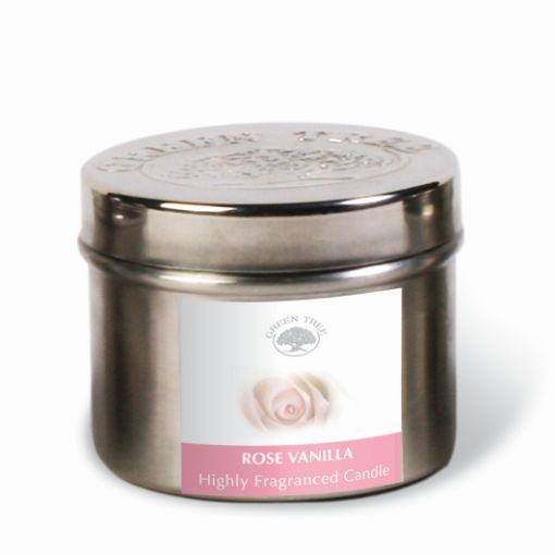 Green Tree Green Tree Geurkaars rose vanilla (150 gr)