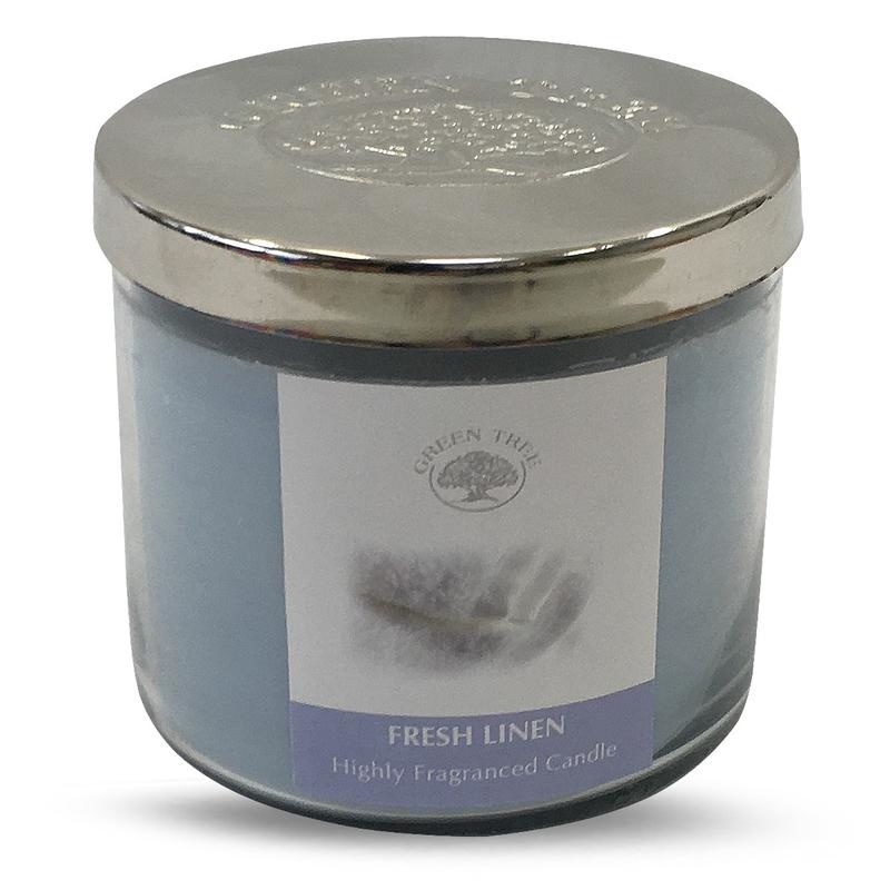 Green Tree Green Tree Geurkaars fresh linen (400 gr)