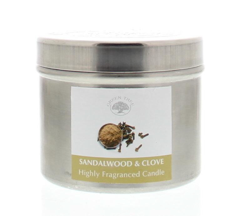 Green Tree Green Tree Geurkaars sandelwood & clove (150 gr)