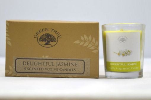 Green Tree Green Tree Geurkaars delightful jasmin votives (55 gr)