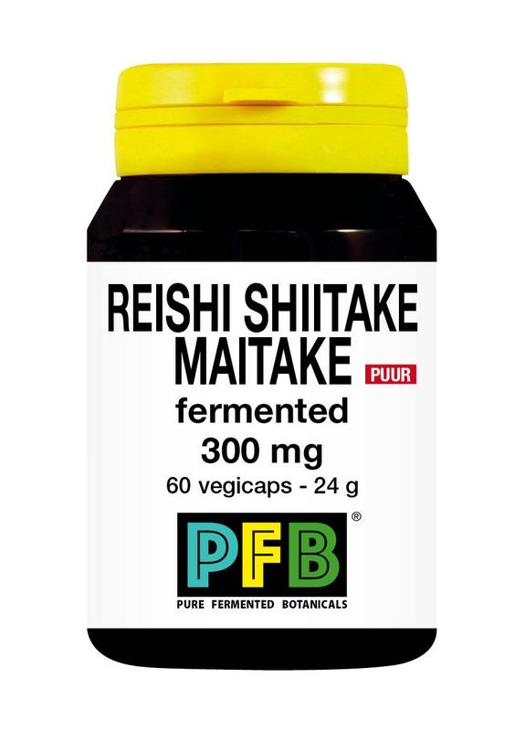 SNP Reishi shiitake maitake fermented 300mg puur (60 vcaps)