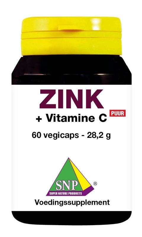 SNP SNP Zink 50mg + gebufferde vitamine C puur (60 vega caps)