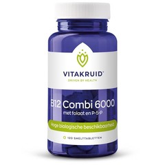 Vitakruid B12 Combi 6000 met folaat & P-5-P (120 tabletten)