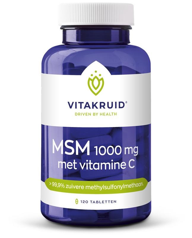 Vitakruid Vitakruid MSM 1000 mg + vitamine C (120 tab)