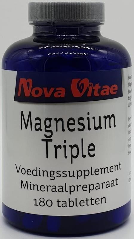 Nova Vitae Nova Vitae Magnesium citraat bisglycinaat malaat (180 tab)