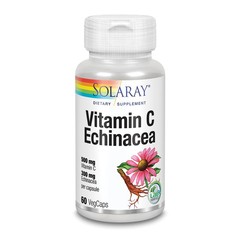 Solaray Vitamine C & Echinacea (60 vega caps)