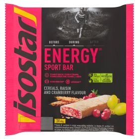 Isostar Isostar Energy sport bar cereals raisin cranberry 3 x 40g (120 gr)