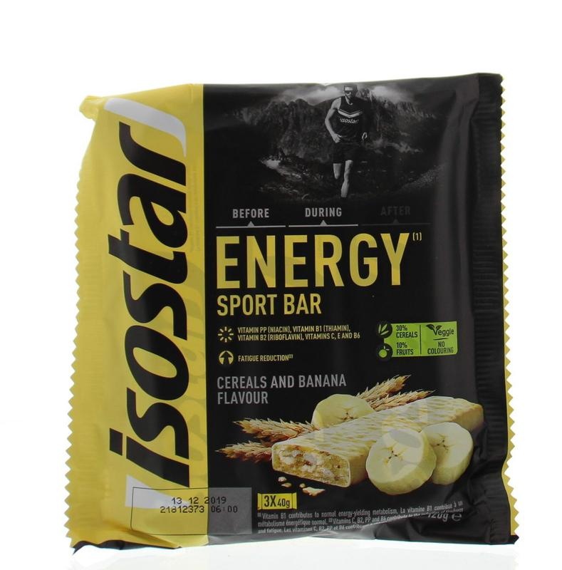 Isostar Reep banaan 3 x 40 gram (1 Stuks) Isostar Reep banaan 3 x 40 gram (1 Stuks)