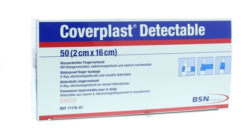 Coverplast Detectable 2 cm x 16 cm (50 stuks)