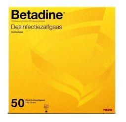 Betadine Betadine Desinfecterende zalfgazen (50 st)